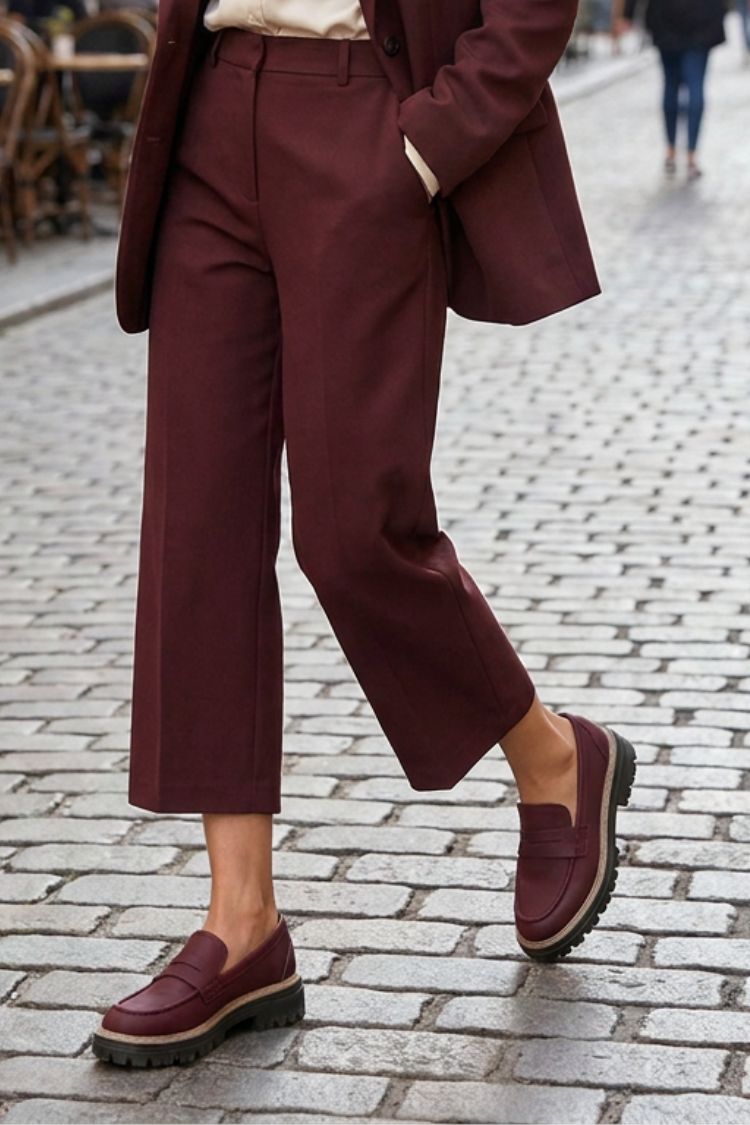 Damen Loafer mit Profilsohle