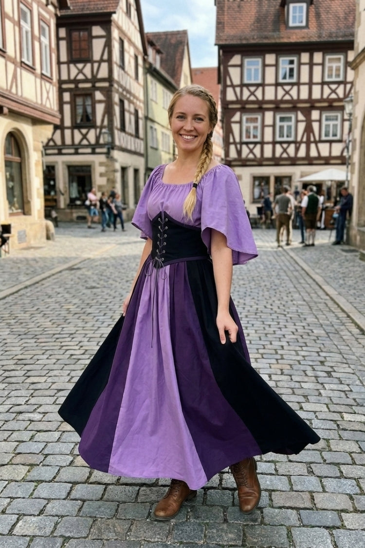 Damen Dirndlkleid | Frontschnürung & Ausgestellter Rock