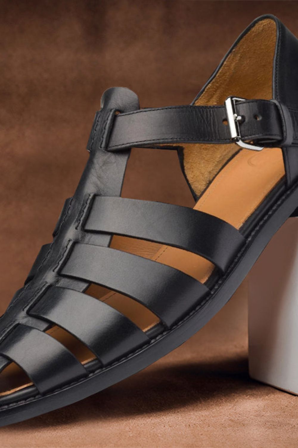 Herren Leder Sandalen | Fisherman