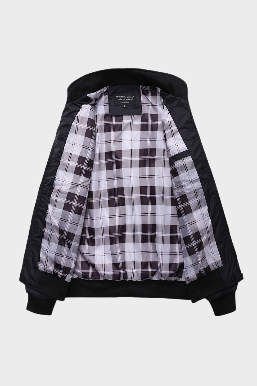 Jacke Herren mit Reißverschluss und Stehkragen
