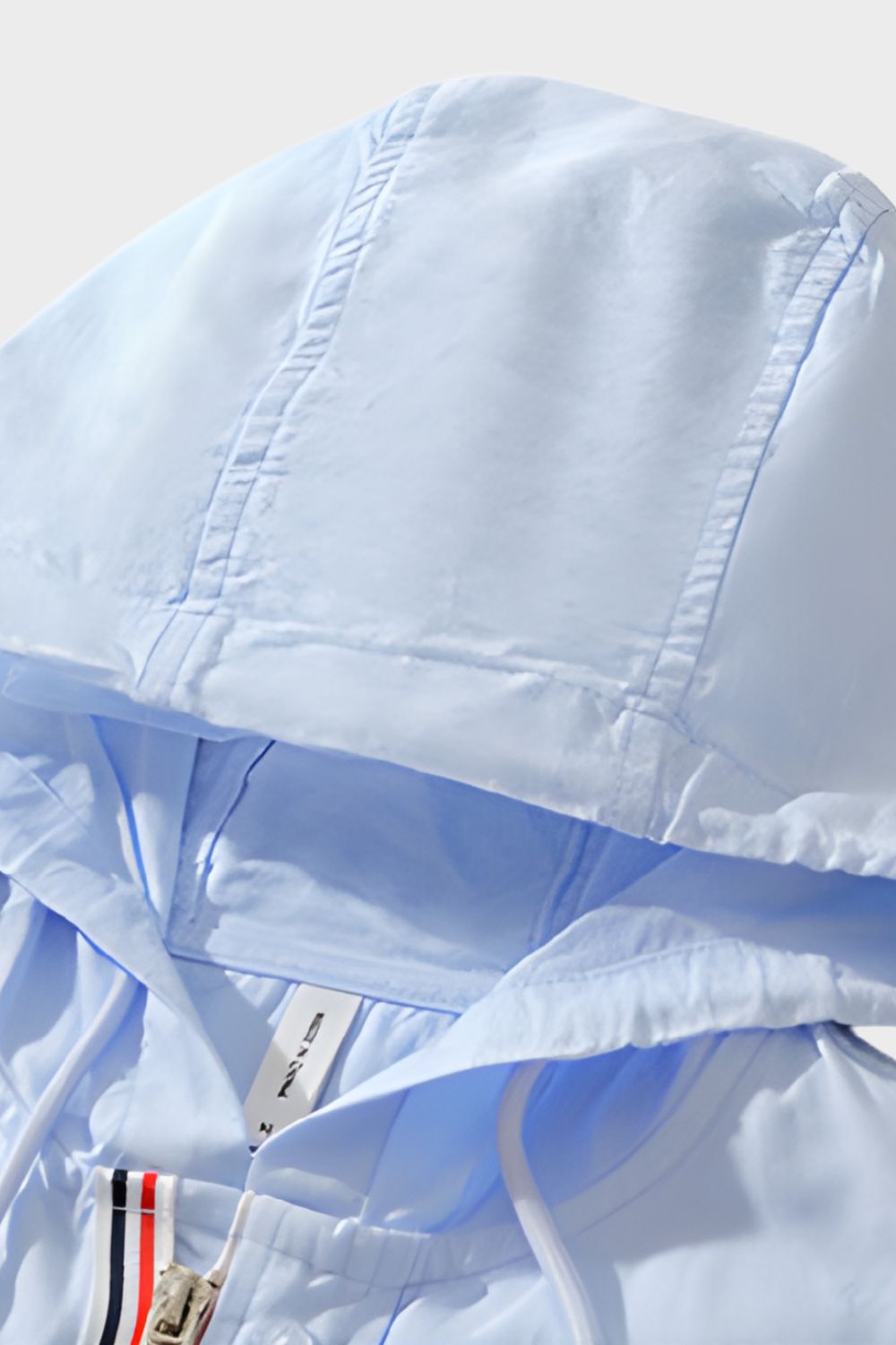 Herren Hemdjacke mit Kapuze und Reißverschluss