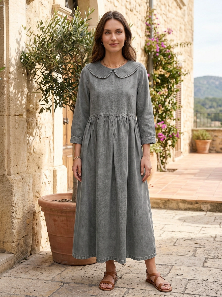 Damen Maxikleid | Langarm