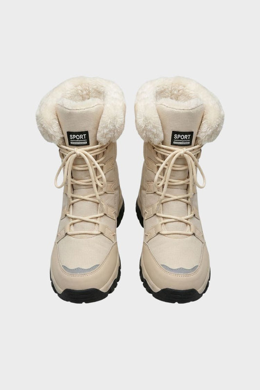 Damen Schnürboots | Profilsohle & Schaftrand