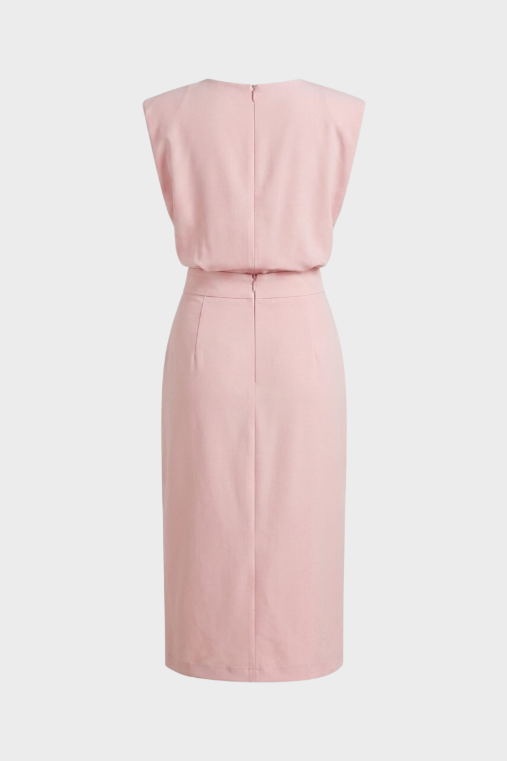 Damen Midikleid Knopf | Ärmellos