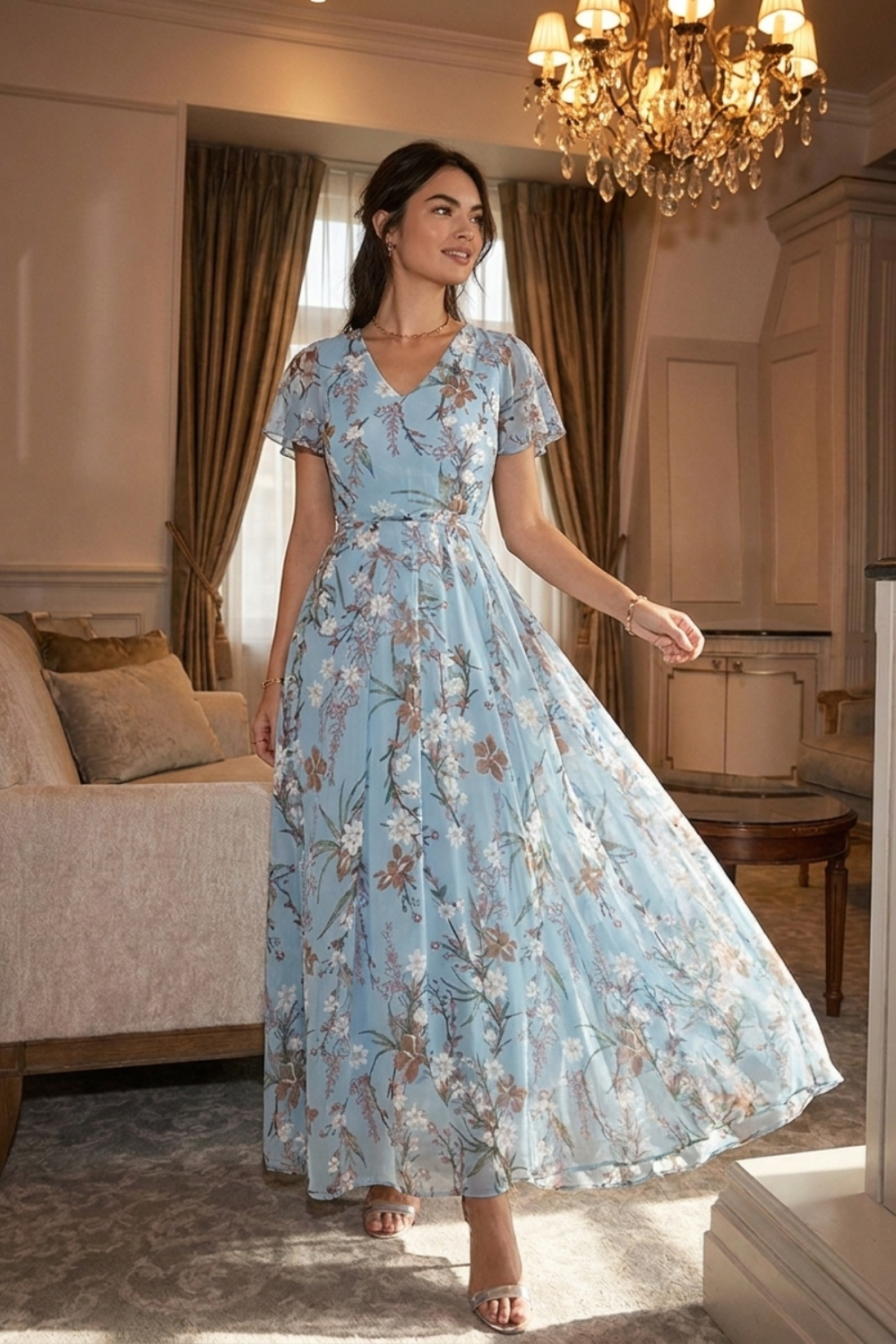 Damen Hochzeitsgast Kleid | Floral