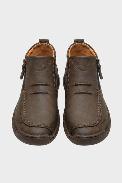 Herren Freizeit-Sneaker | Seitenzipper & Schnürdesign