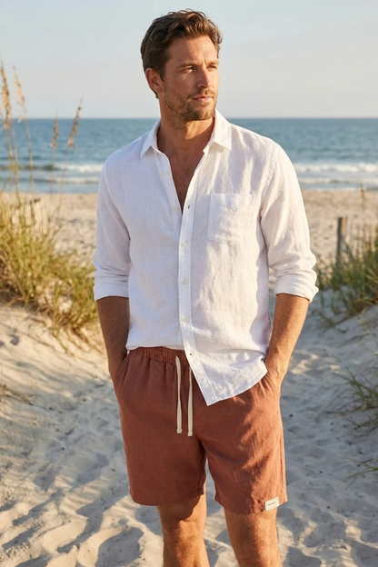 Herren Linen Shorts | Drawstring