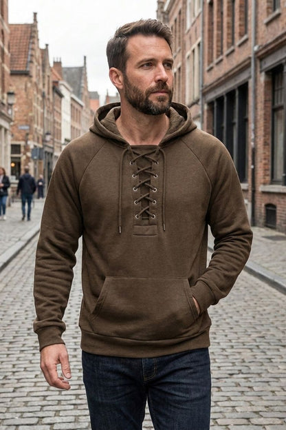 Herren Kapuzenpullover | Schnürkragen & Lässige Form