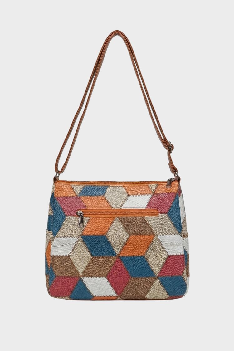 Damen Gemusterte Schultertasche | Verstellbarer Riemen