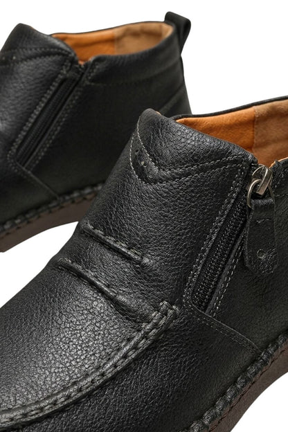 Herren Freizeit-Sneaker | Seitenzipper & Schnürdesign