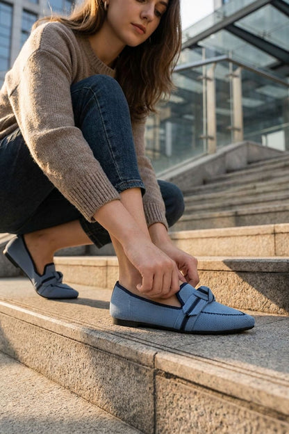 Damen Spitze Loafer | Strick