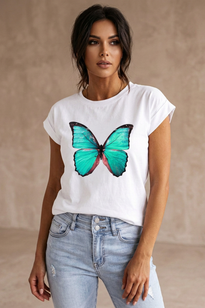 Damen Grafik T-Shirt | Herzprint