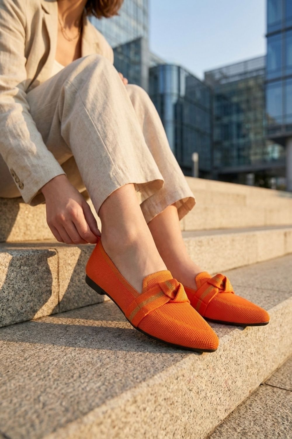 Damen Spitze Loafer | Strick
