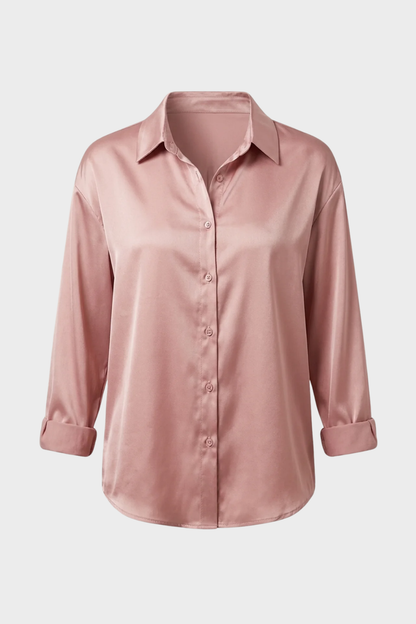 Damen Satin Bluse | Klassisch
