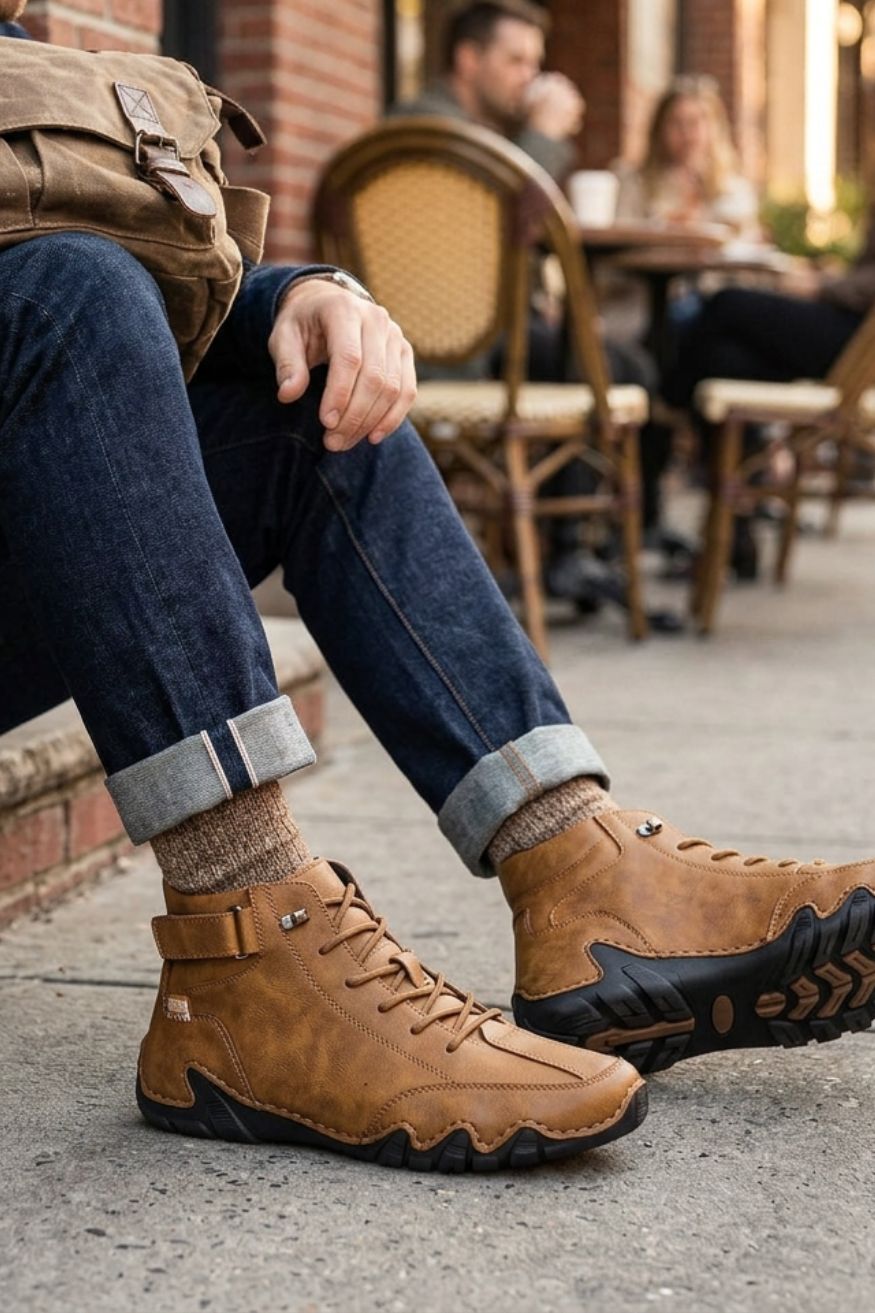 Sneaker Herren mit Schnürung und Profilsohle