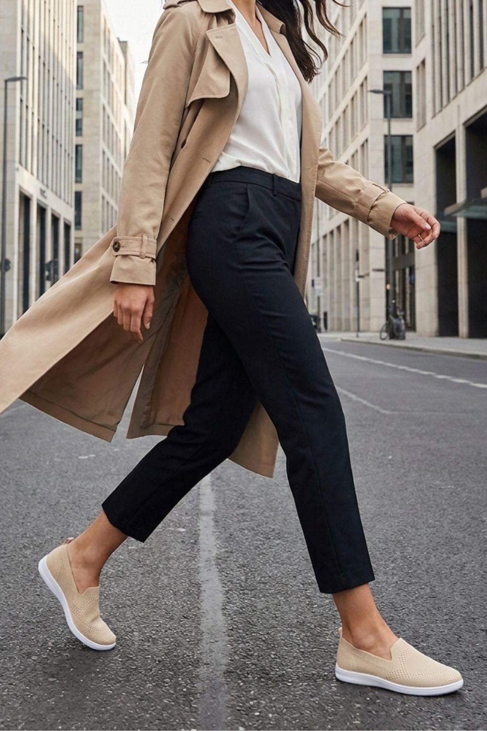 Damen Strick Loafer | Slip-On Flach