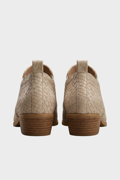 Damen Struktur-Loafer | Niedriger Blockabsatz