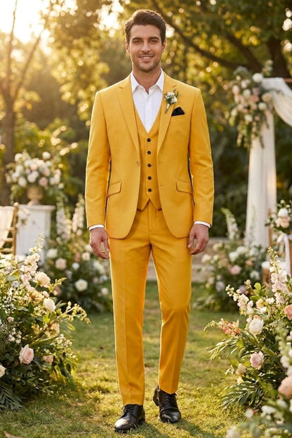 Anzug Herren Dreiteiler Slim Fit