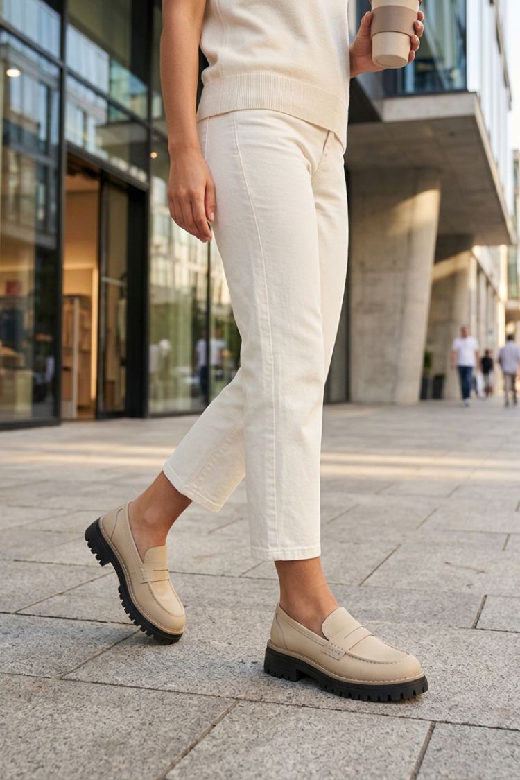 Damen Loafer mit Profilsohle