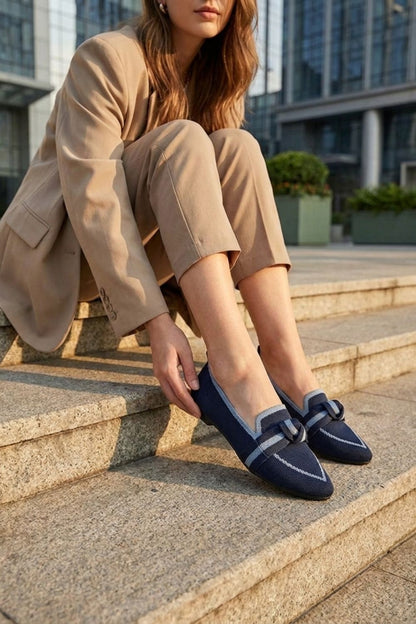 Damen Spitze Loafer | Strick