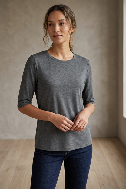 Damen Basic T-Shirt | Halbarm