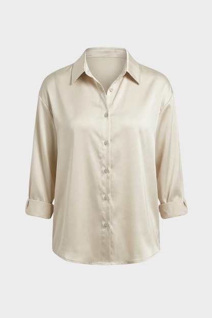 Damen Satin Bluse | Klassisch