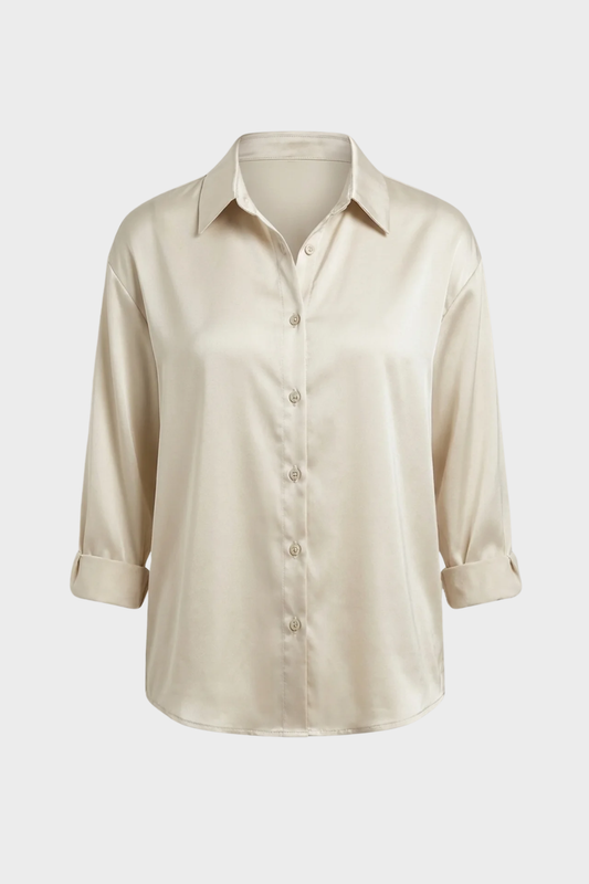 Damen Satin Bluse | Klassisch