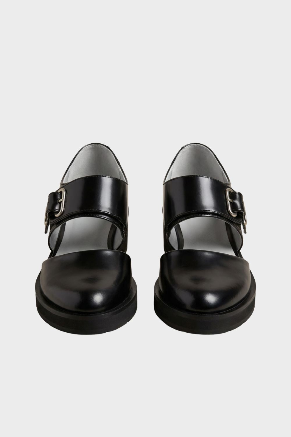 Damen Plateau Loafer | Schwarz