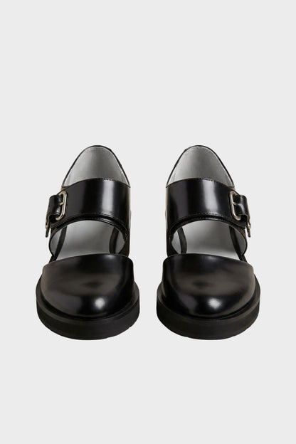 Damen Plateau Loafer | Schwarz
