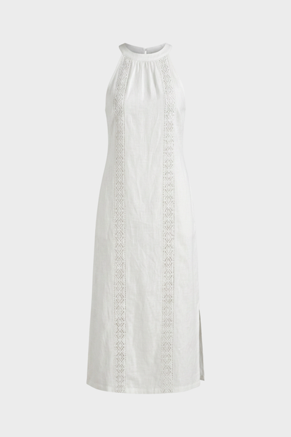 Damen Maxikleid | Stehkragen Slim