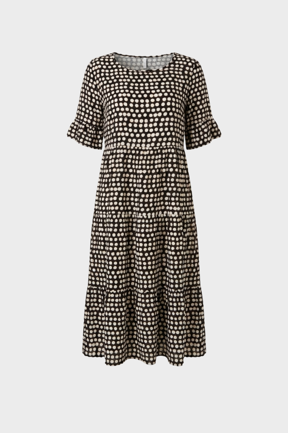 Damen Florales Midikleid | Puffärmel