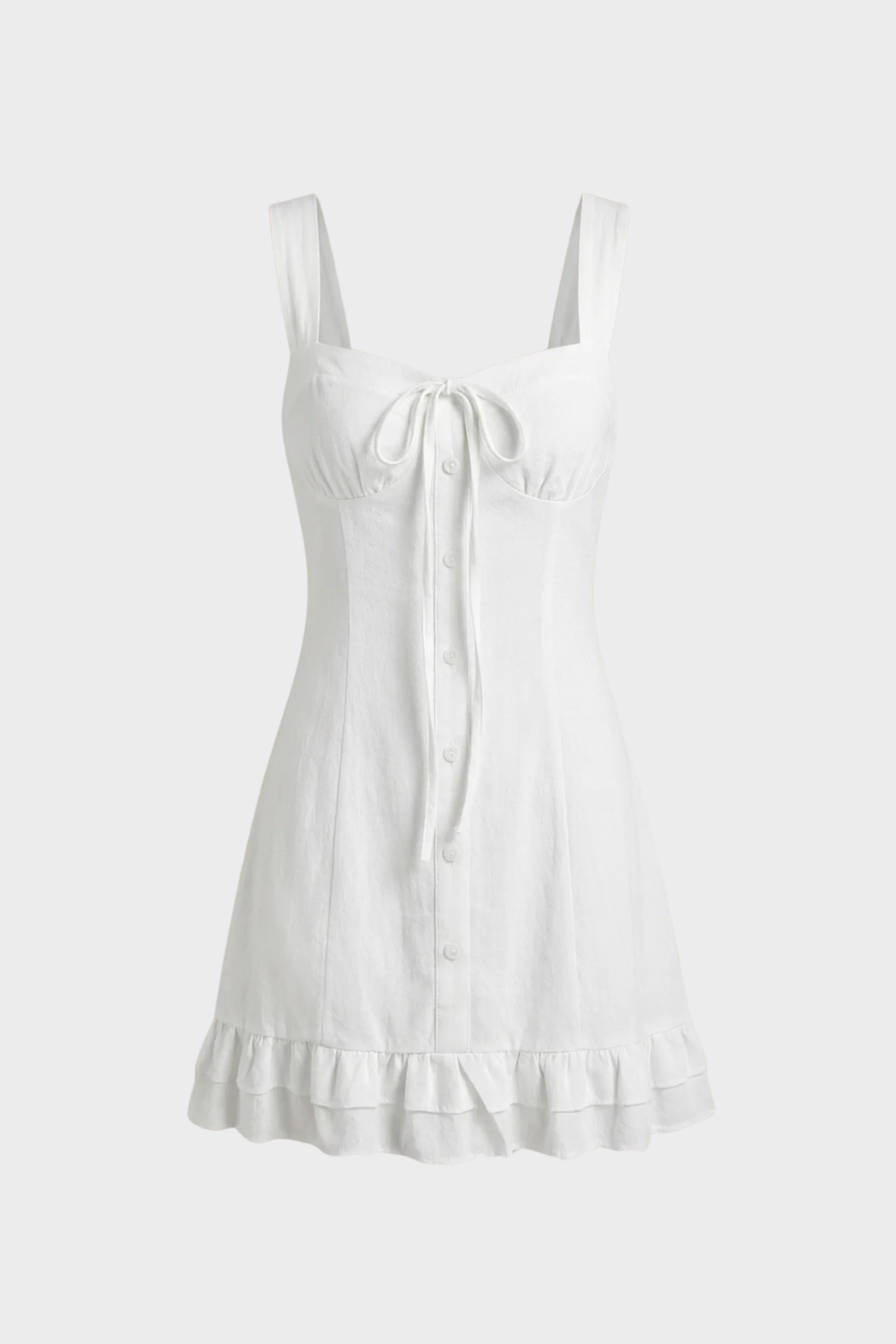 Sommerkleid Damen Trägerkleid mit Knopfleiste