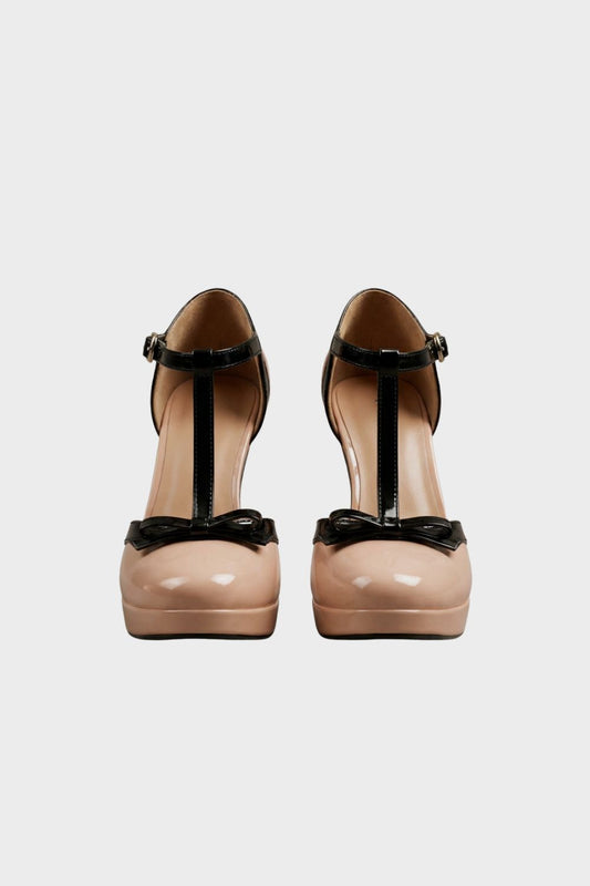 Damen Plateau Pumps | T-Steg