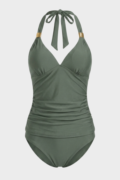 Damen Neckholder Badeanzug | Bauchformend