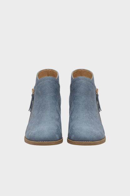 Damen Wildleder Stiefeletten | Blockabsatz