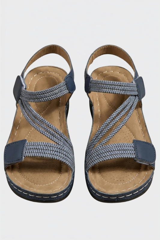 Damen Plateau Sandalen | Kreuzriemen