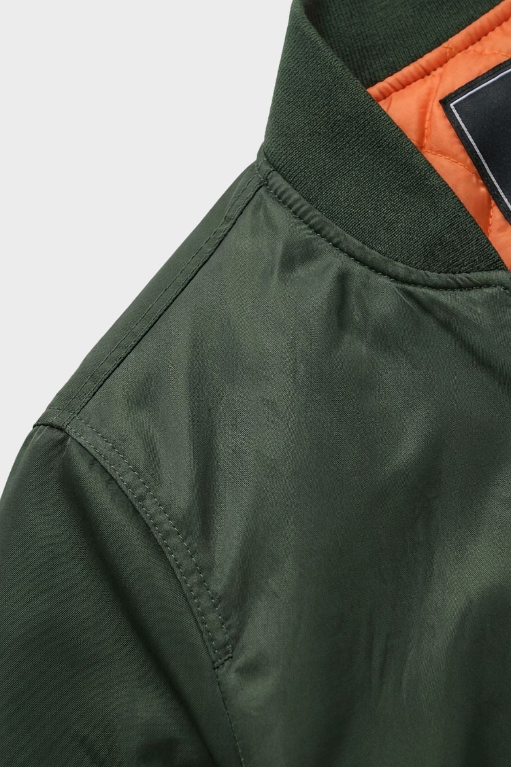 Bomberjacke Herren gefüttert mit Reißverschluss und Stehkragen