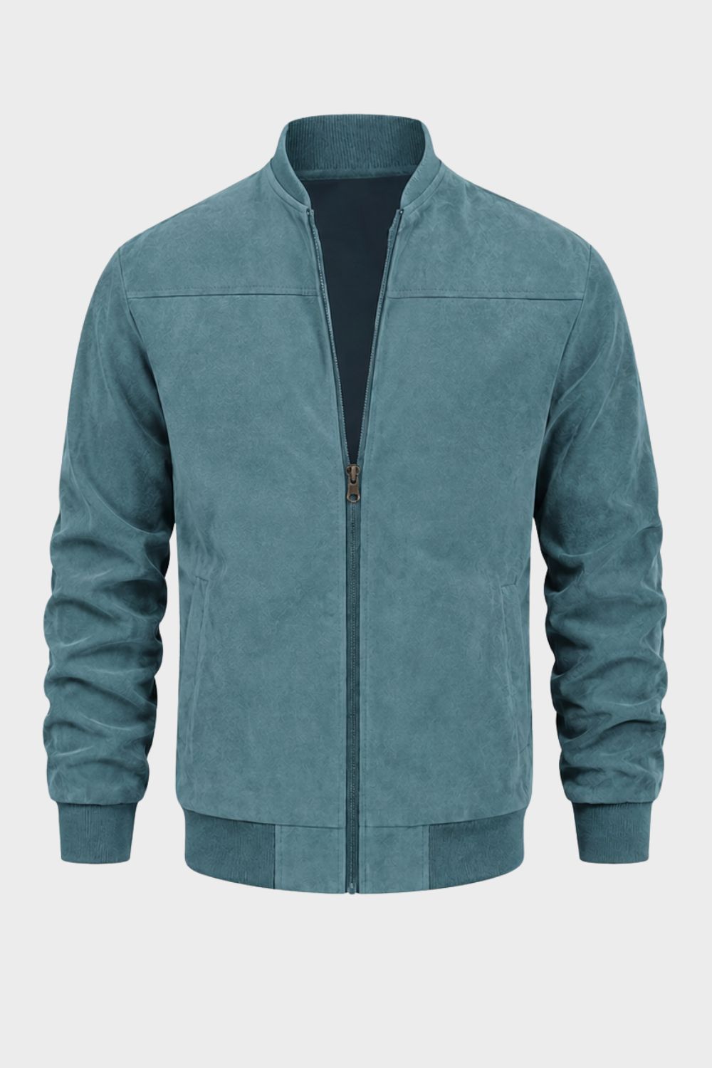 Herren Freizeit-Bomberjacke | Stehkragen & Klare Zip-Front