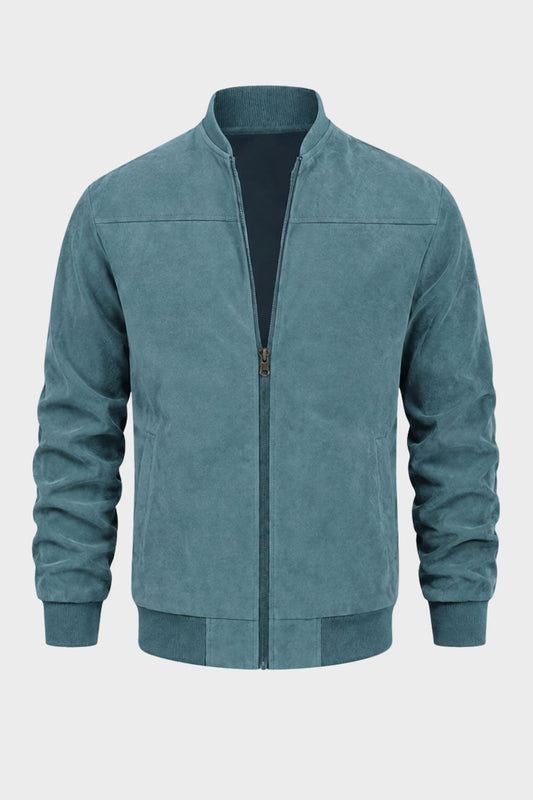 Herren Freizeit-Bomberjacke | Stehkragen & Klare Zip-Front