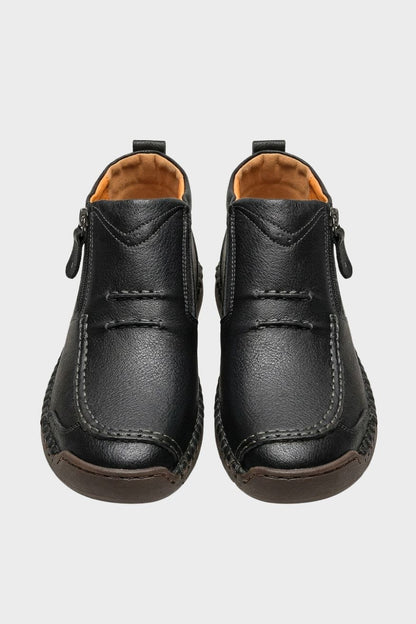 Herren Freizeit-Sneaker | Seitenzipper & Schnürdesign