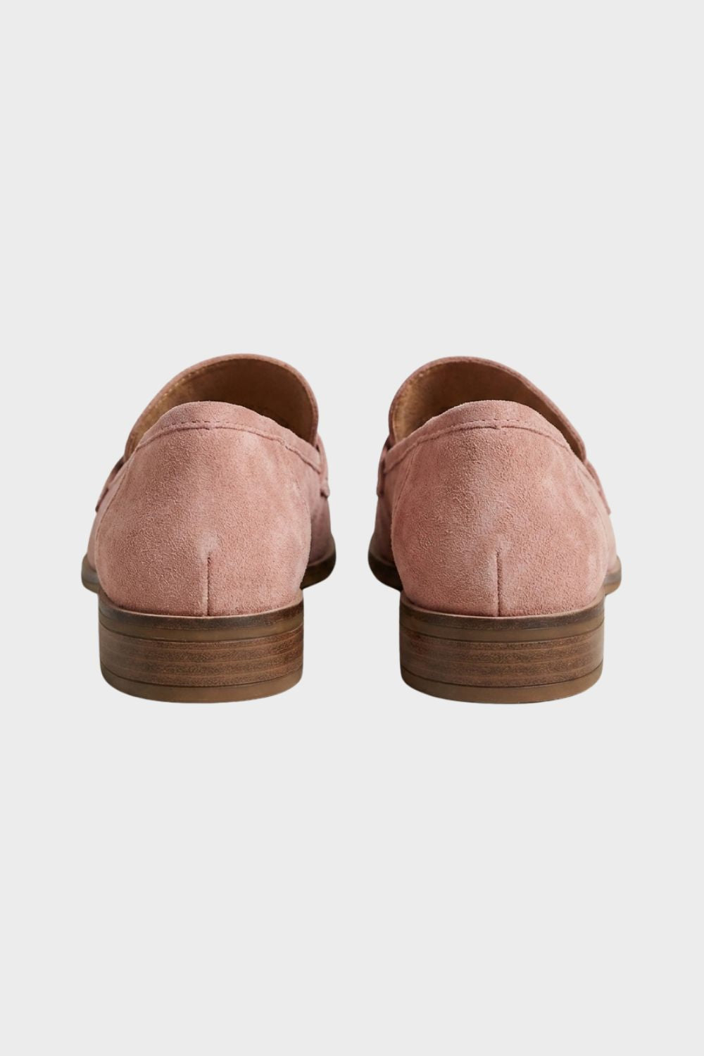Damen Penny Loafer | Rosa Wildleder