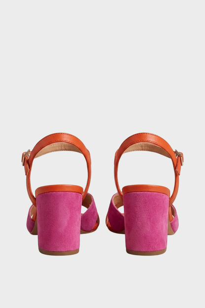 Damen Sandalette | Farbblock in Rosa