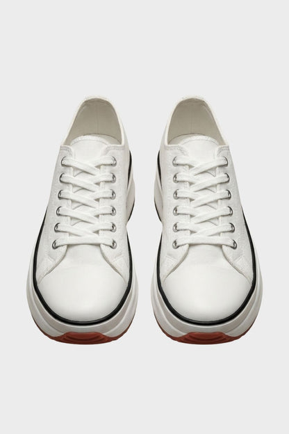 Sneaker Damen Turnschuhe Low mit Schnürung und Gummikappe