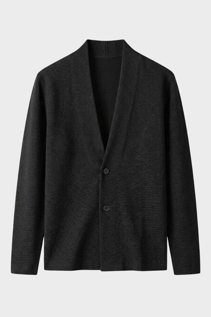 Herren Offene Strickjacke | Stehkragen