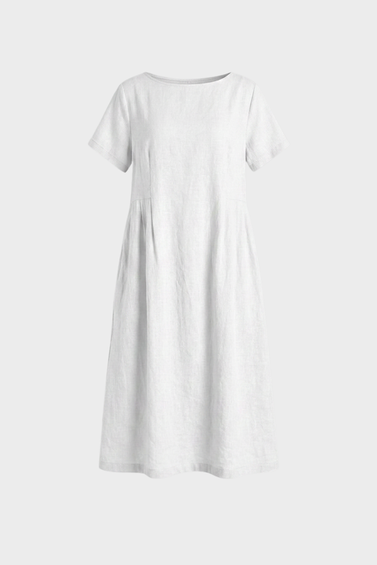 Damen Leinen Kaftankleid | Maxi