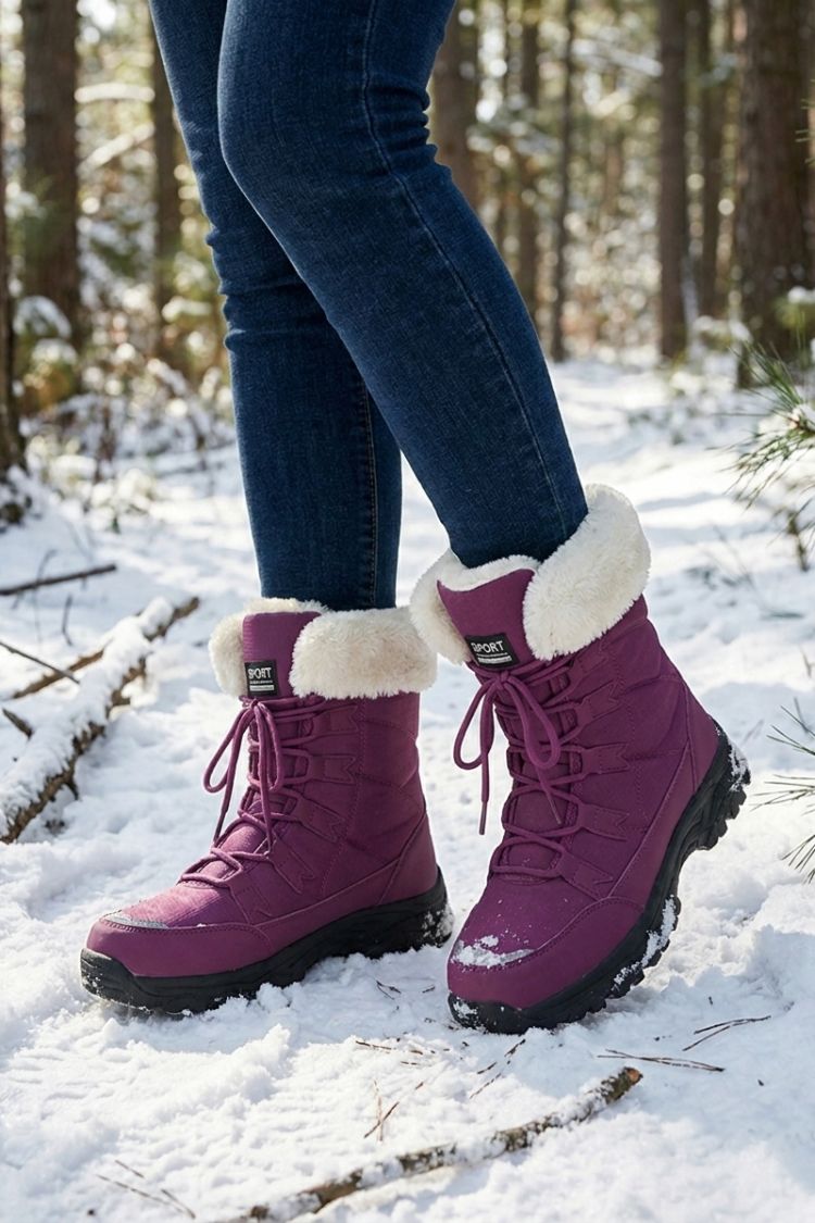 Damen Schnürboots | Profilsohle & Schaftrand