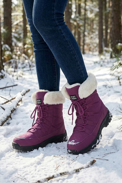 Damen Schnürboots | Profilsohle & Schaftrand