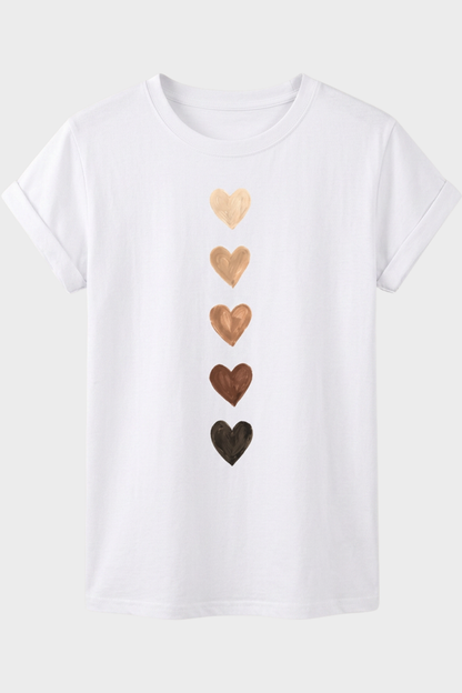 Damen Grafik T-Shirt | Herzprint