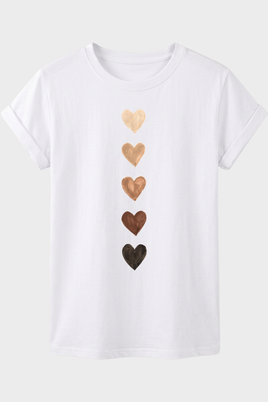 Damen Grafik T-Shirt | Herzprint