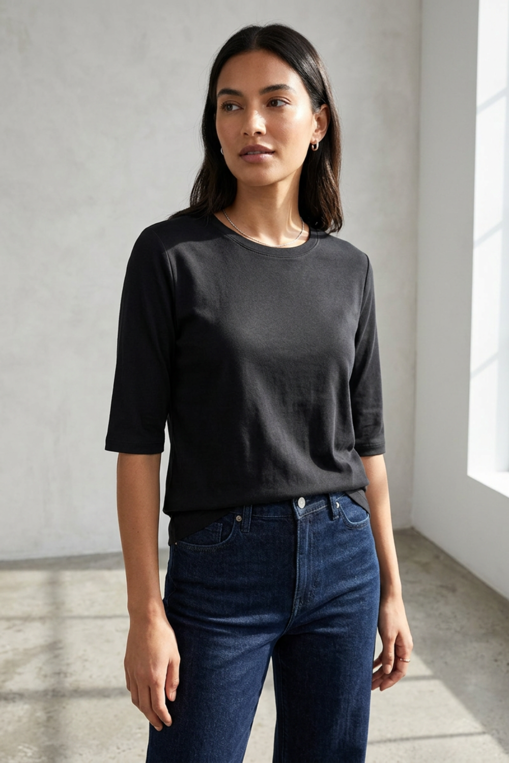 Damen Basic T-Shirt | Halbarm